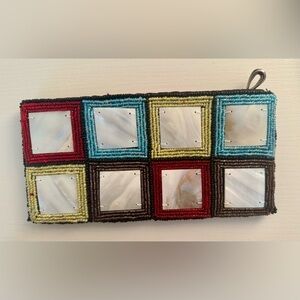 Mad Bags Mother of Pearl Hand Crafted Natural Clutch Bag. 🌹